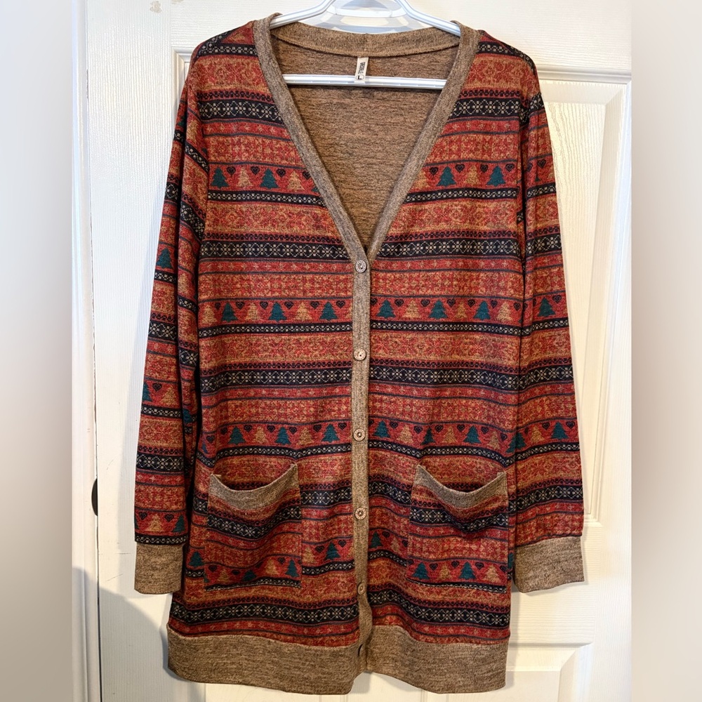 Multicolor Patterned Women's Sweater